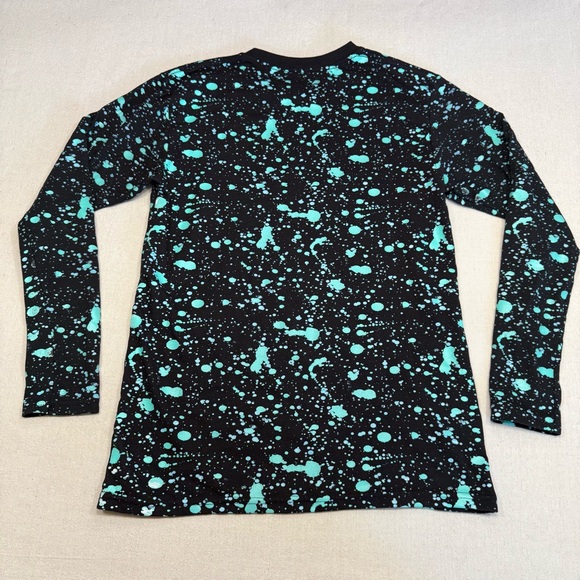 Fresh Laundry Long Sleeve Teal Splatter - Size Small - Picture 4 of 10